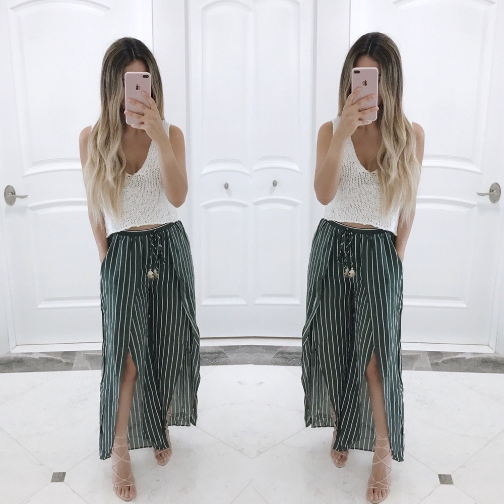 • Melrose Olive Pants • - Picture 2 of 3
